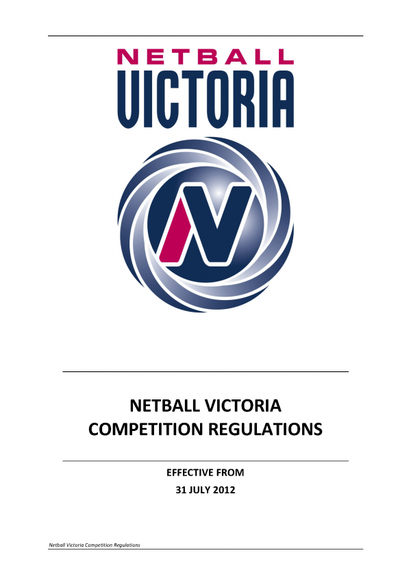 Netball Victoria Competition Regulation 2012 Page 01 600x848a 