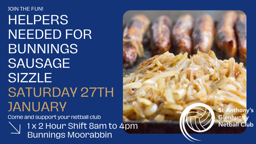 Bunnings Sausage Sizzle Fundraiser
