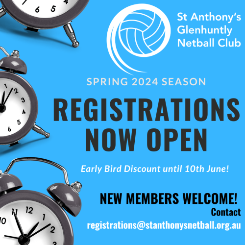 Spring Registrations Open - Early Bird Discount until June 10th