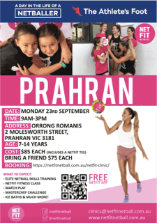 NETFIT Netball will be in Prahran in September