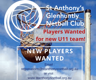 New Players Wanted for 2020 Season - U11s